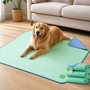 Teekland Washable Underpads Heavy Absorbency Reusable Bedwetting Incontinence Pads for Kids Adults Elderly and Pets Waterproof Protective Pad for Bed Couch Sofa Floo