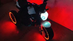 UNISPACE【Warranty】Motorbike for Kids Rechargeable 3wheels Motorcycle Electric Motor TOY Musical Multicoloured Educational