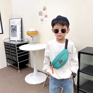 Kids Boy Chest Bag Childrens Messenger Bag Canvas Waist Bag Backpack Crossbody Bag Traval Korean