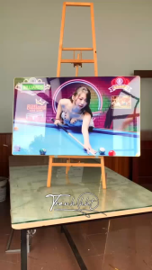 Tranh Bida Billiard tráng gương 9