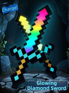 RUISHOU | Colorful Light-Up Stress Relief Diamond Sword Toy