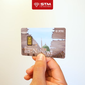 Masjid An-Nabawi Edition: Gold Bar Card 1g