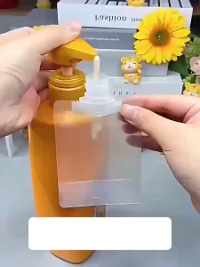 ถุงบรรจุของเหลวแบบซอง พับเก็บได้ สำหรับแชมพู ครีมอาบน้ำ ราคาต่อ1ใบ