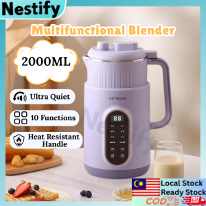 (Malaysia Plug) OSTMARS 2000ML Soy Milk Maker Household Wall Breaking Blender Mini Almond and Soya Drink Maker Silent Operation 豆浆机破壁机