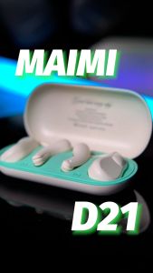 Maimi หูฟังบลูทูธ (รุ่น D21) หูฟังไร้สาย Sports สวมใส่แน่น เสียงดี เบสนุ่ม ไมค์ชัด มาพร้องบลูทูธ5.3 แบตเตอรี่อึดทน กันน้ำได้ดี สินค้ารับประกัน1ปี