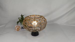 Đèn Chùm Mây Tre Đan Thủ Công JOYINLED 30cm Kiểu Dáng Công Nghiệp Dây Thừng Gai Dầu Chụp Đèn E27/E26 - Thân Đèn Bằng Tre