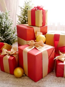 Christmas Decorations Gift Box Display Window Beautiful Scene Atmosphere Arrangement New Years Gift Box Festive Supplies