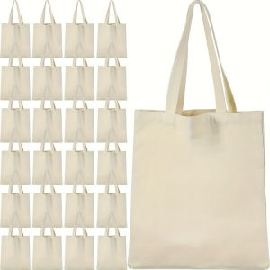 กระเป๋าโท้ตแบบซับลิเมชั่น 5 ชิ้น กระเป๋าแบบใช้ซ้ำได้ เหมาะสำหรับงาน DIY ออกแบบเอง งานฝีมือ และการให้ของขวัญ ใช้งานได้จริงและอเนกประสงค์