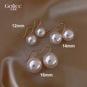 ต่างหูไข่มุกทรงกลมสีชมพูเชอร์รี่สำหรับผู้หญิง ดีไซน์หรูหรา ต่างหูแบบใหม่ปี 2025 สไตล์หวานๆ เครื่องประดับแฟชั่น