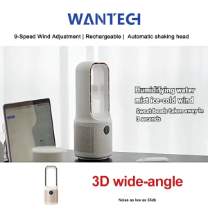 【SG Stock】Bladeless Fan Table Fan Floor Fan Air Cooler Desktop Portable Fan With Adjustable Cooling