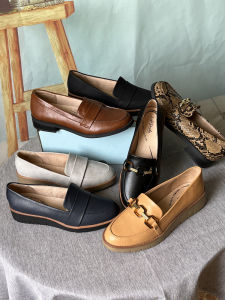 Fashion Loafers Gommino Export Large Size Womens Shoes British One Pedal Loafers Low Ankle Student Shoes