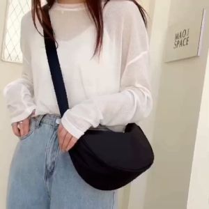 MIMISO L1990 Half-moon shape minimalistic sling bag for Women Fashion crossbody bag Ladies Korean style shoulder bags