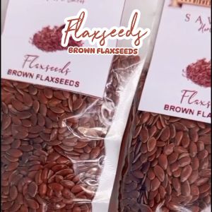 FLAKSEEDS BROWN FLAXSEED BIJI FLAK COKELAT uk.Sachet 100% ASLI ORGANIK KUALITAS PREMIUM REMPAH JSR