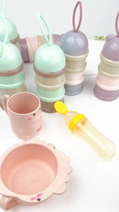 BAOBAO Botol Dot Silicone sendok makan bayi