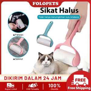 FOLOPETS Alat Roller Perlengket Bulu Hewan Yang Bisa Di Sobek Dan Di Isi Ulang Perlengket Debu
