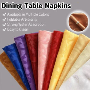 European Jacquard Lay Square Table Napkin Western Restaurant Folding Dinner Cloth Placemat Towel