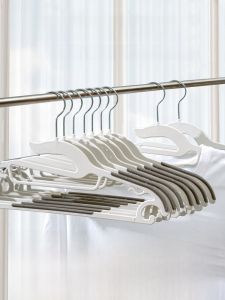 No-Trace Shoulder Anti-Slip Clothes Hanger for Students Home Dormitory Use Special Clothes Drying Hanger Nordic Style Plastic