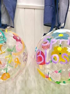Transparency Kindergarten Theme Hanging Bobo Ball Acrylic Paint Markers