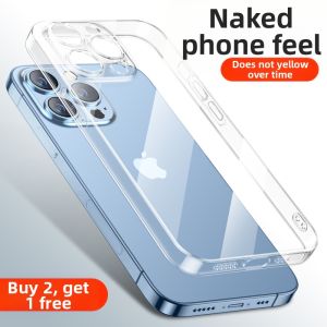 MINGCAI | Silicone Case Transparent Ultra-thin Universal iPhone Shell