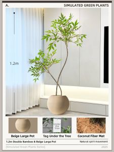 LIANYOU | High-Quality Artificial Nandina Domestica Indoor Decorative Plant
