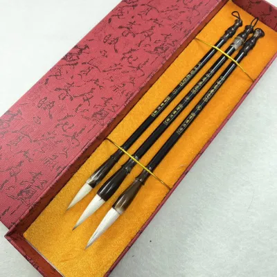 Wolf-Hair Mixed Hair Brush Set For Beginners 6 pieces
