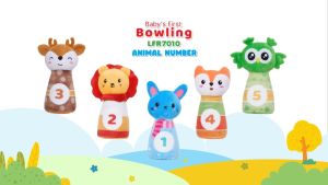 Little Friends Rattle Bowling Set Animal - LFR7010 LFR7011 LFR7020 LFR7030