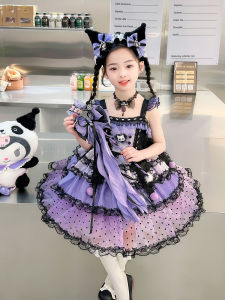 ชุดเดรสเจ้าหญิงสไตล์เกาหลีสำหรับเด็กผู้หญิง ชุดเดรสฤดูร้อน ชุดเดรสกระโปรงทรงเอ ชุดเดรสเด็กผู้หญิง ชุดเดรสแฟชั่น