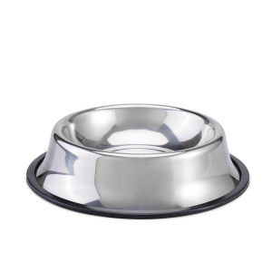 ชามใส่อาหารสุนัขสัตว์เลี้ยงชามใส่อาหารสแตนเลสสำหรับสุนัขชามใส่อาหารสุนัขชามดื่มชามแมวสำหรับสุนัขไซส์ใหญ่กันคว่ำชามข้าว