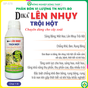 Phân Bón Dika® Lên Nhụy Trội Hột Cho Xoài - Chống Khô Đen Rụng Bông - 1 Lít