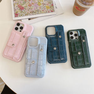 สล็อตการ์ดกระเป๋าสายรัดข้อมือหนังกระเป๋าสตางค์สําหรับiPhone 16 15 14 13 12 11 Pro Max 7 8 Plus X XR XS SEปกแข็ง