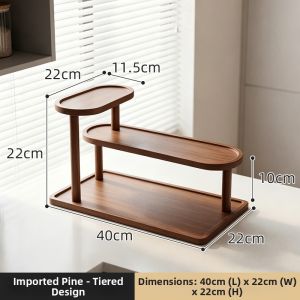 ZHUSHANXIA | Multi-layer Solid Wood Cup Holder
