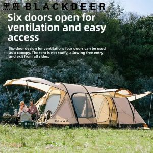 BLACKDEER | Waterproof Heavy-duty Double-layer Outdoor Tent Large Space Two-room-and-one-hall