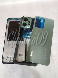 Casing Fullset redmi note 12 4G bazel tulang tengah backdoor tutup mesin redmi note 12 4G