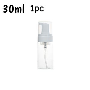 2/1pc Foam Pump Bottle Empty Plastic Mousse Dispenser for Facial Cleanser Soap Refillable Travel Shampoo Containers 30-100ml