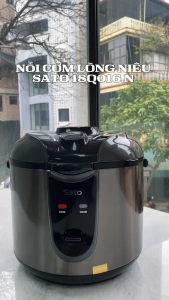 Sato Nồi Cơm Điện Lòng Niêu 1.8L STT 18Q016.N - Nấu Cơm Ngọt Như Niêu Đất - Công Suất 700W - Bảo Hành 12 Tháng - Hàng Chính Hãng