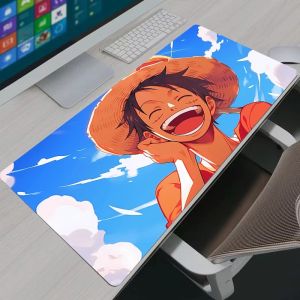 Bandai | Mouse Pad Notbook Gamer Large Keyboard NonSlip Rubber Computer Carpet Desk Mat PC One Piece Luffy Gaming MousePad Youth Gifts