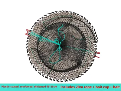 Sturdy Folding Spring Crab Trap for Beach Use Heavy Duty round Shape Fishing Tool Ideal for Camping And Outdoor Activities