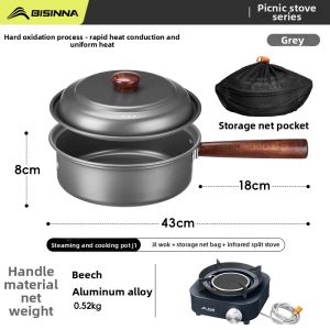 BSWOLF | Outdoor Portable Cooking Set Pot