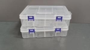 Hộp Đựng Bằng Nhựa Trong Suốt Dùng Cho Mỹ Phẩm Dược Phẩm Trang Sức Linh Kiện Điện Tử Đồ Chơi Tự Làm Đóng Gói Xếp Chồng Được Đa Năng