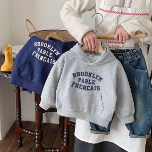 Autumn New Style Childrens Hoodie Sweatshirt Baby Boy Spring Summer Cotton Blend Comfortable High Elastic Loose Fit Hoodie