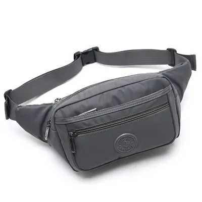 Unisex Outdoor Sports Waist Bag for Running and Hiking Large Capacity Business Tool Pouch in Nylon Cloth for Men and Women