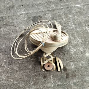 (ambrukan) sangkar gentong full bambu (DM 37 cm ) sangkar burung perkututterkuku kenari sangkar antik