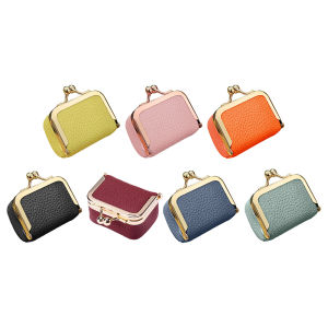 2025 NEW- Genuine Leather Versatile Coin Purse Kiss Lock Retro Jewelry Bag Mini Small Storage Bag Women Shopping Work Date Bag