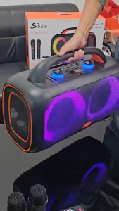 ลำโพงบลูทูธ ไร้สาย ZQS-L19 รองรับAUX TF USB ดอก6.5นิ้ว2ดอก เสียบไมค์ได้อีก2ตัว ปรับไมค์ได้ แถมไมค์ลอย2ตัว+รีโมท ลำโพงพกพา เสียงดี มีหูหิ้ว