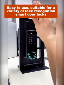 Digital lock with 3D facial recognition Tuya APP remote unlocking HDB iron door Anti-theft door lock Smart door lock