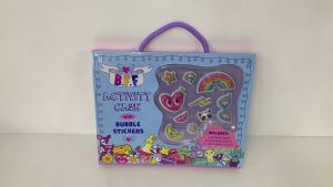 BFF Activity Case Gift Set with 4 Activity Books & Bubble Stickers for Kids