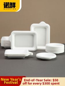 NUOXIAN | Disposable Dessert Fruit Cake Tea Plate 3 4 Inch