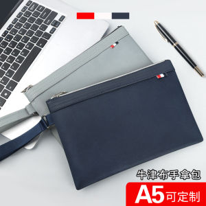 Jelli 7155 Canvas Document Bag: Durable & Waterproof A5 Handheld File Organizer