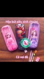 Hộp Bút 3D Trong Suốt Dễ Thương