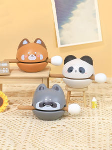 ของเล่นเพื่อนำโชคสำหรับวันเกิดของผู้หญิง พิมพ์ลายเสือดาว ของตกแต่งโต๊ะทำงานสุดน่ารัก พลั่วไม้ ของเล่นน่ารัก ของขวัญเพื่อน งานฝีมือ